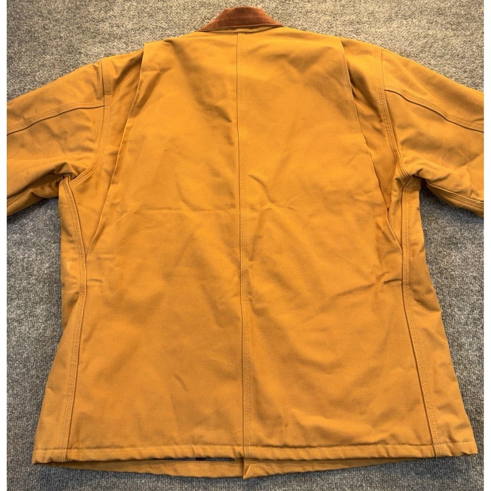 Vintage Carhartt C01 Chore Coat Mens 46 Brown AEP Union Made USA Blanket Lined - Picture 7 of 13